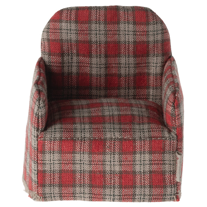 Maileg Chair, Mouse - Red Checker image 1