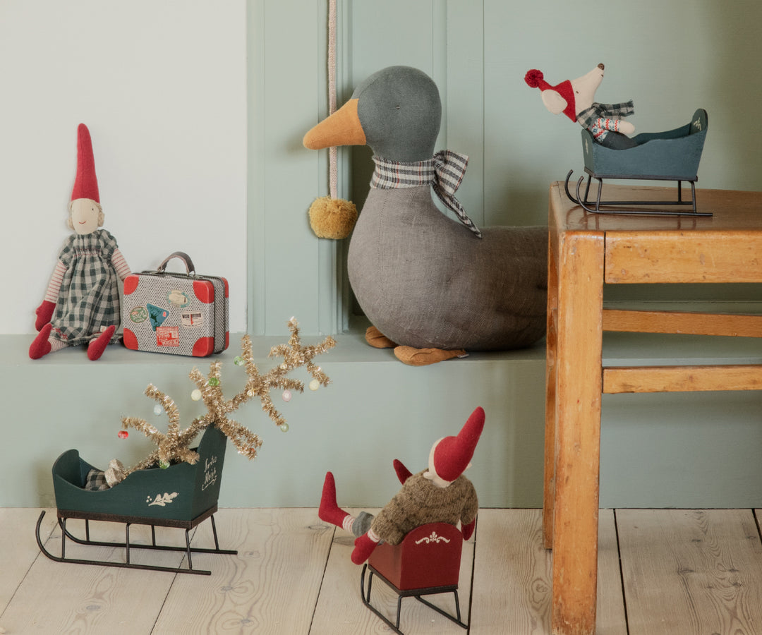 Maileg Sleigh, Mini - Red image 2