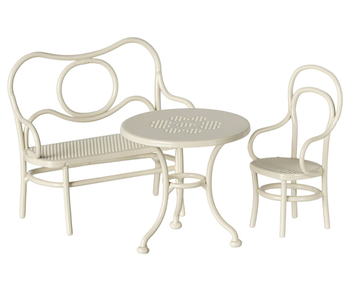 Maileg Café Set, Mouse, Small - Off White image 0
