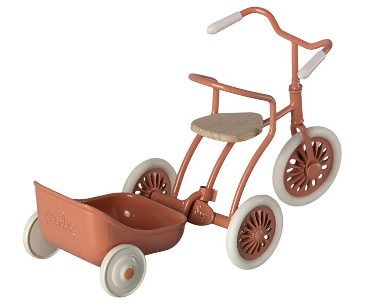 Maileg Tricycle Hanger, Mouse - Coral image 1
