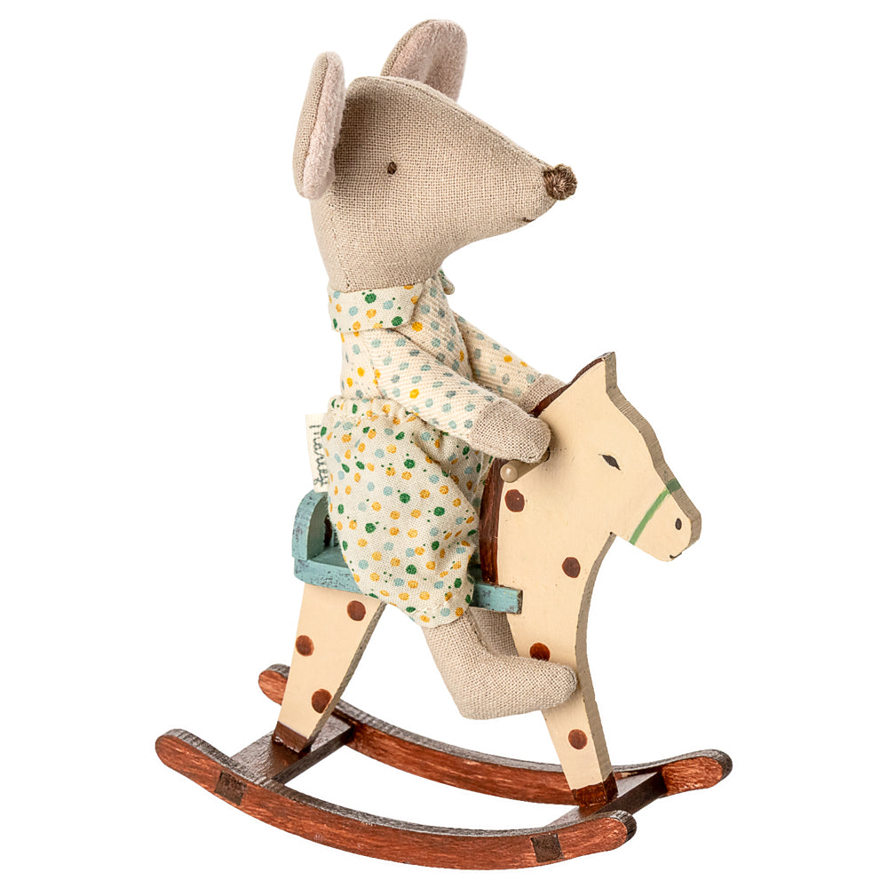 Maileg Rocking Horse, Mouse - Spotted image 3