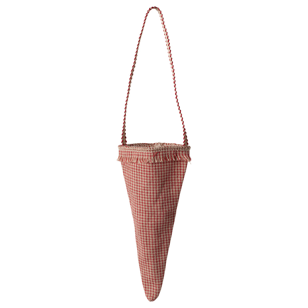 Maileg Cornet Ornament, Checker - Red image 0