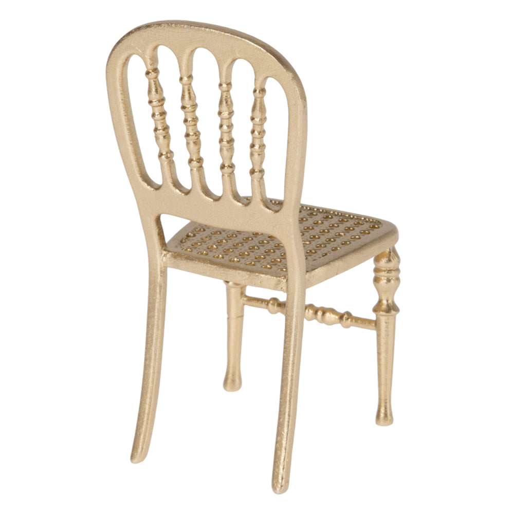 Maileg Chair, Mouse - gold image 1