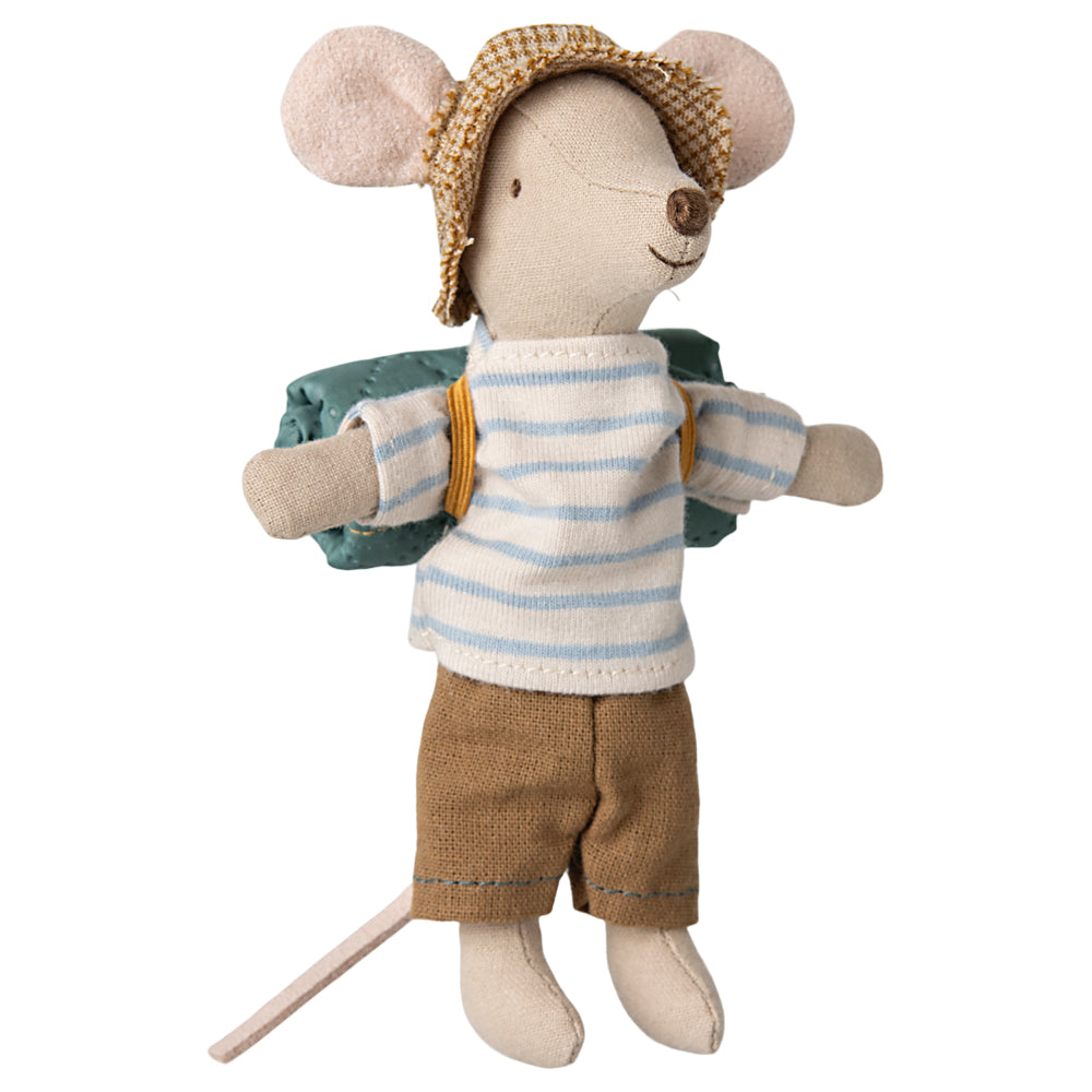 Maileg Hiker Mouse, Big Brother - Stripes image 0