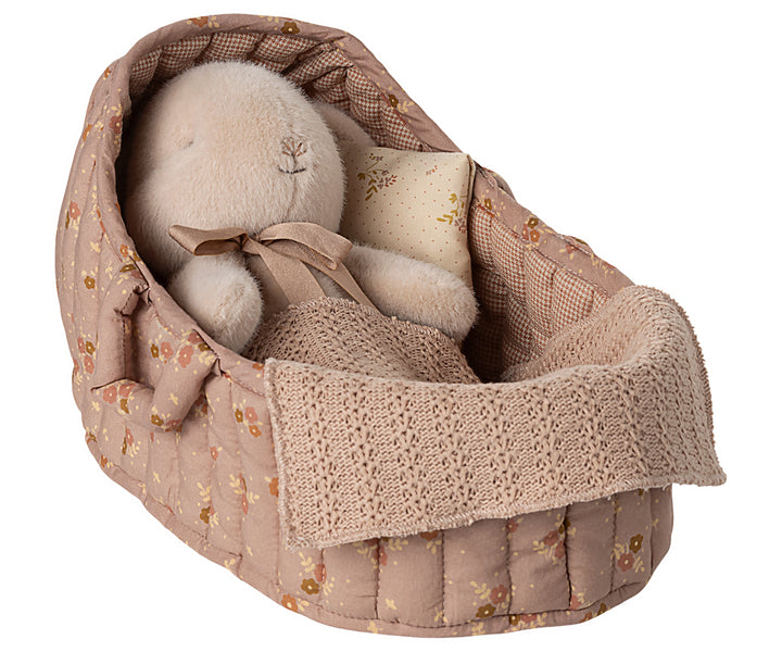 Maileg Carry Cot, Large - Rose image 1