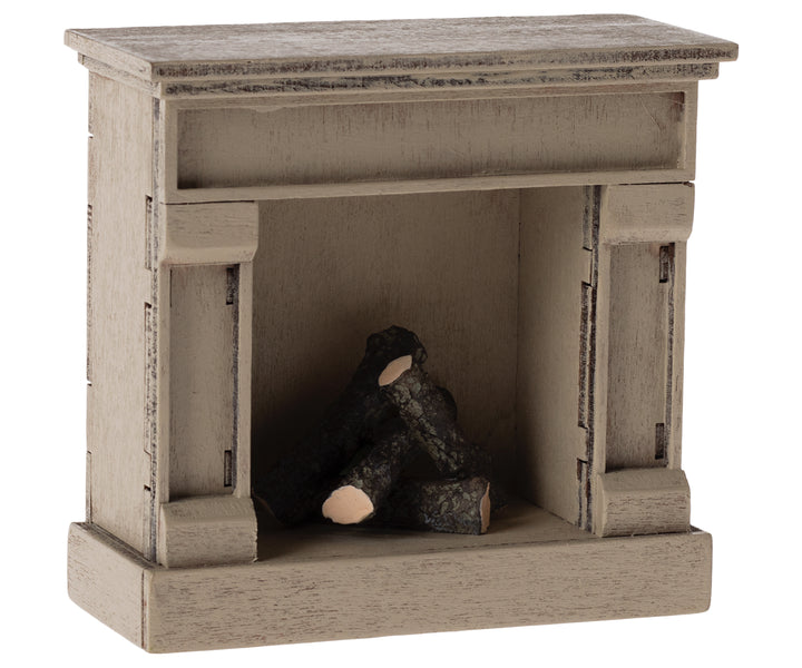 Maileg Fireplace, Mouse - Off White image 1