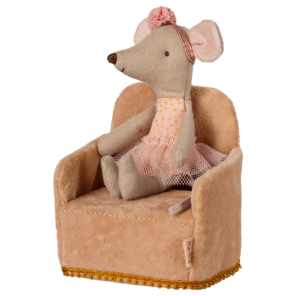 Maileg Folding Chair, Mouse - Powder image 3