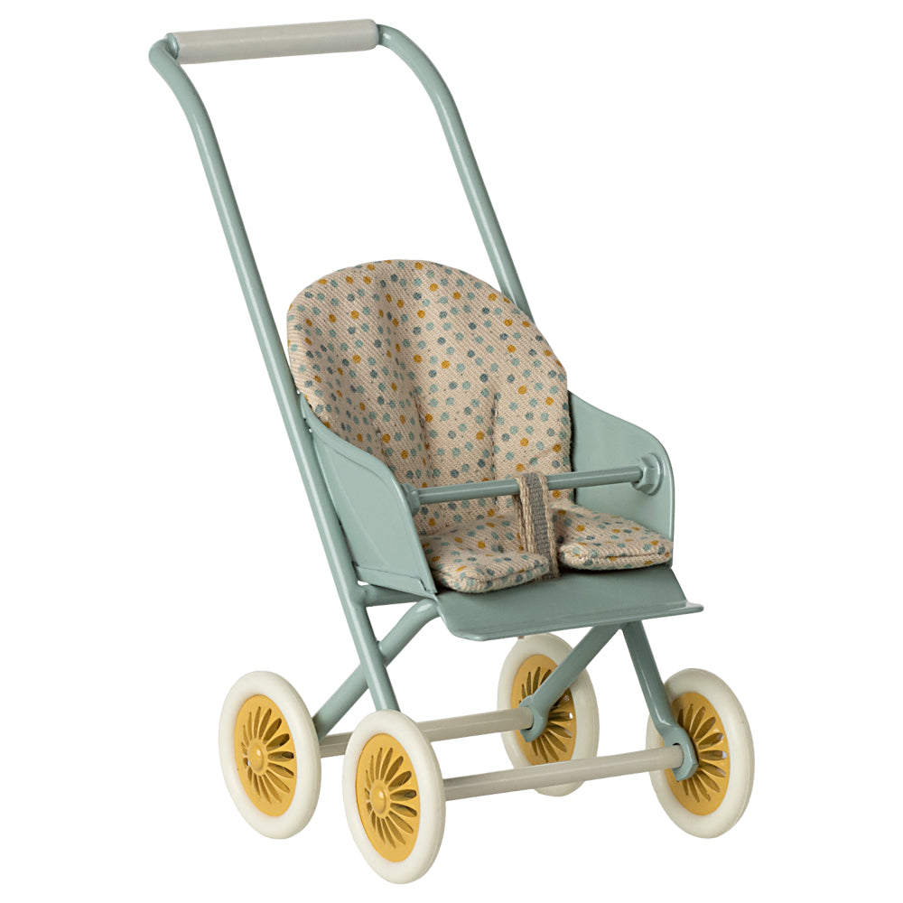 Maileg Stroller, Micro - Mint image 0