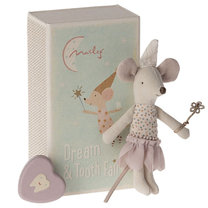 Maileg Tooth Fairy Mouse, Little Sister in Matchbox image 0