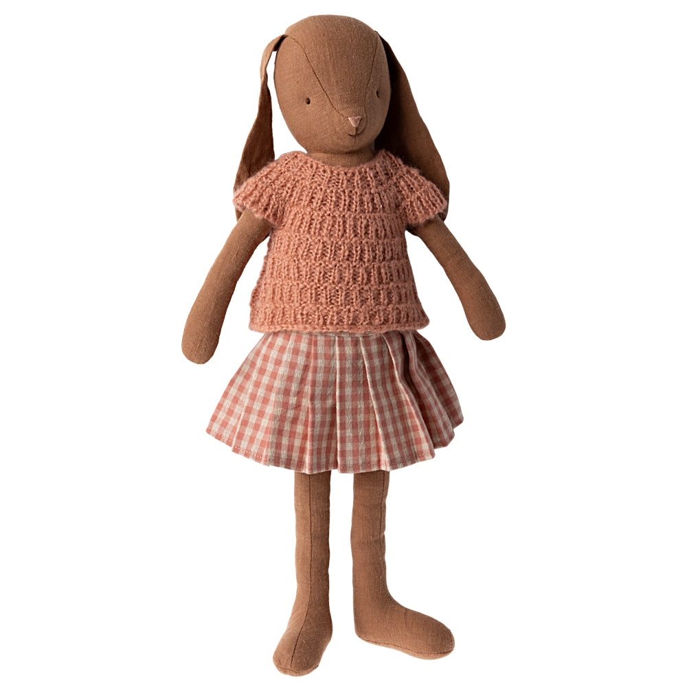 Maileg Bunny Size 3, Knitted Shirt and Skirt image 0