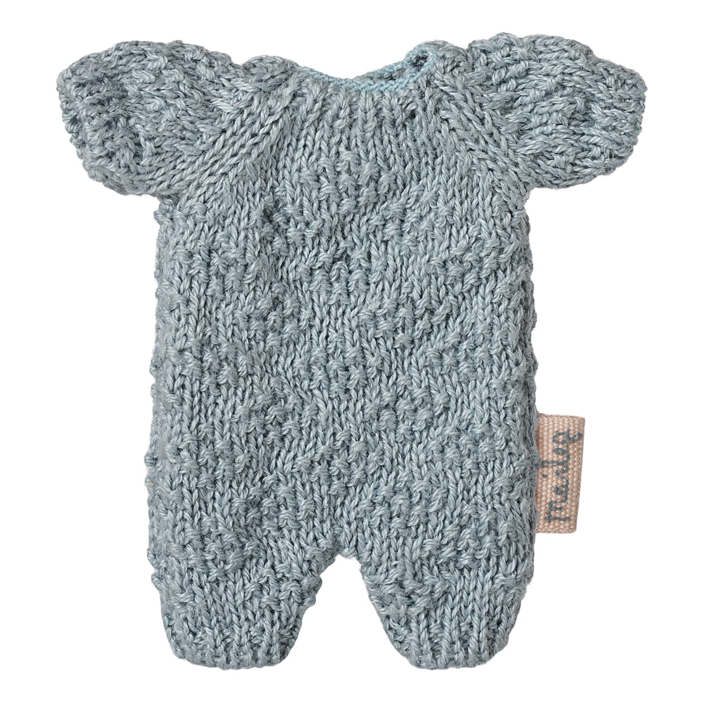 Maileg Knitted suit, Micro - Blue image 0