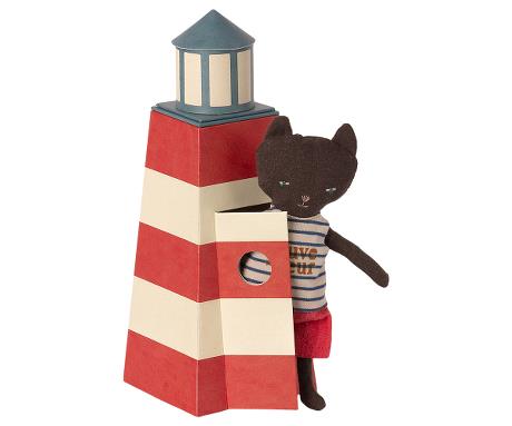 Maileg Sauveteur Tower with Cat image 0