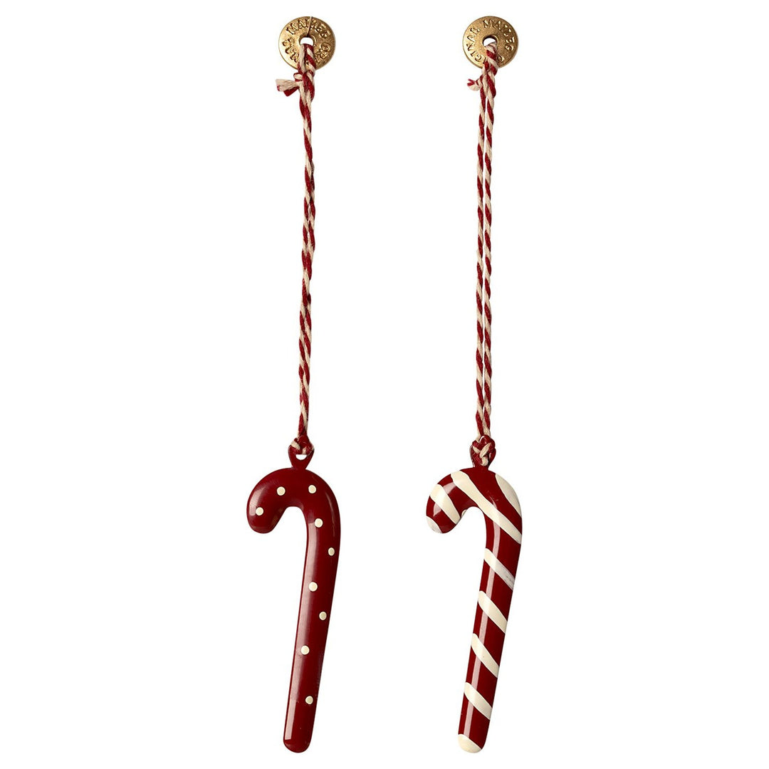 Maileg Metal Ornament, Sugar Cane Set of 2 image 0