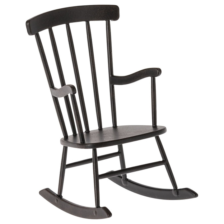 Maileg Rocking Chair, Miniature - Anthracite image 0
