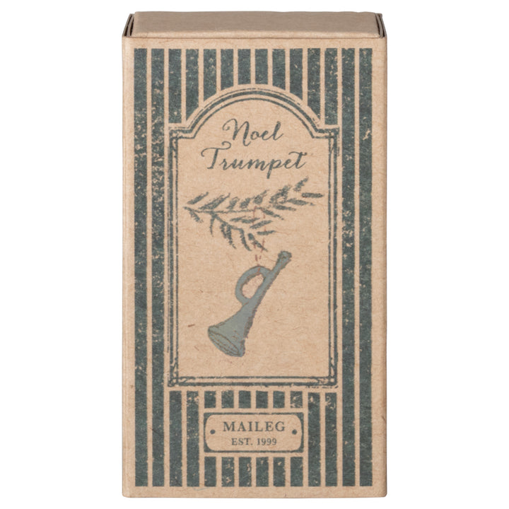 Maileg  Metal Ornament, Trumpet - Mint image 2