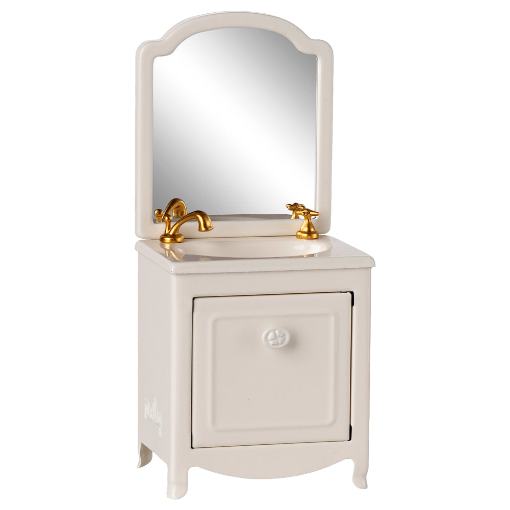 Maileg Sink Dresser, Mouse - Off white image 0
