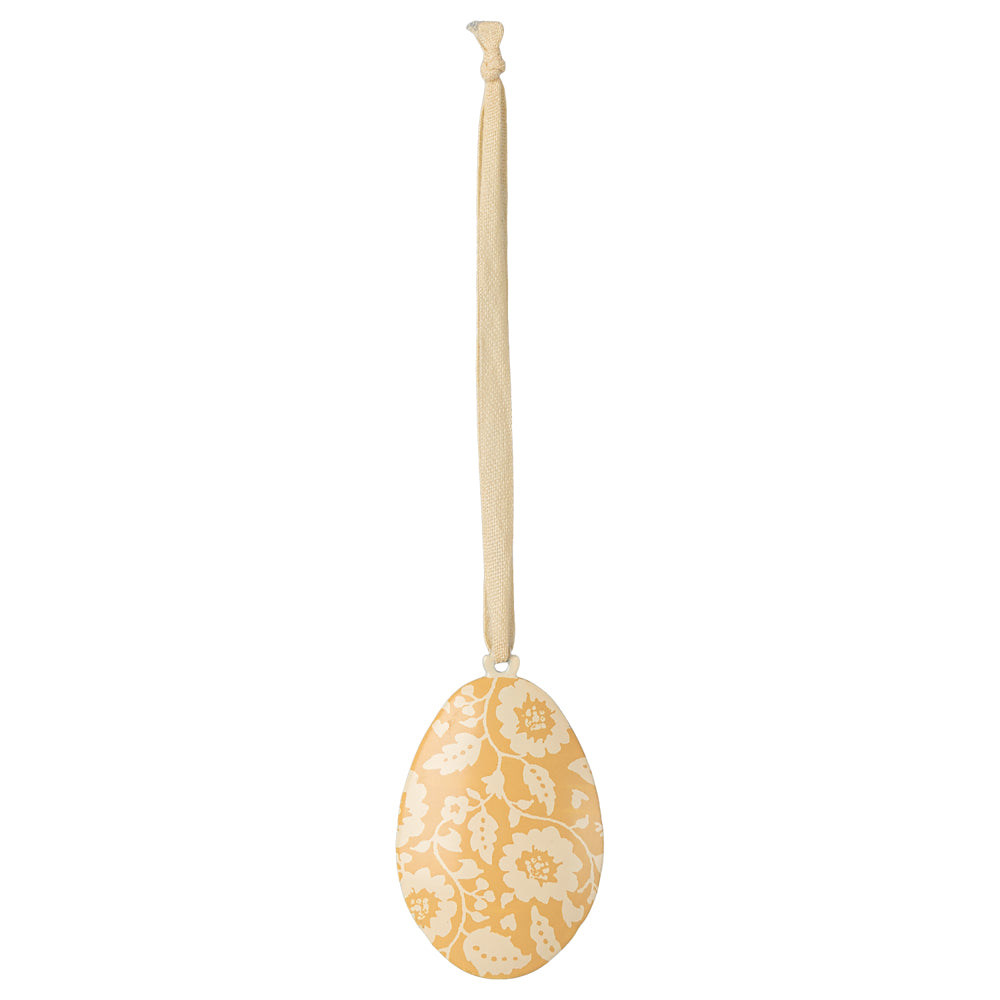 Maileg Easter Egg Ornament, Flowers - Yellow image 0