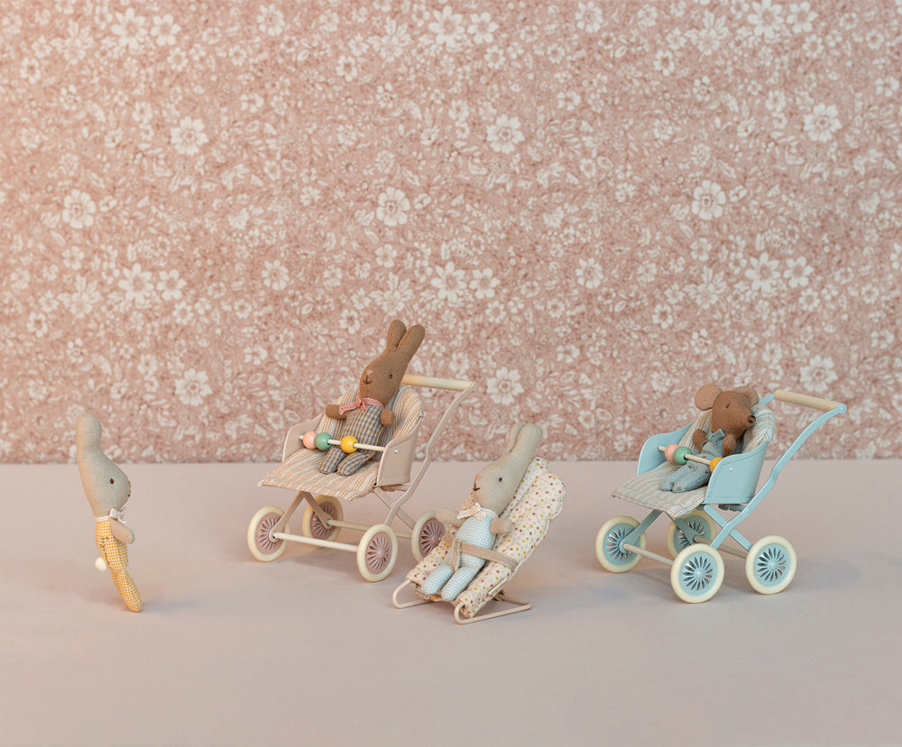 Maileg Stroller, Baby - Blue image 1
