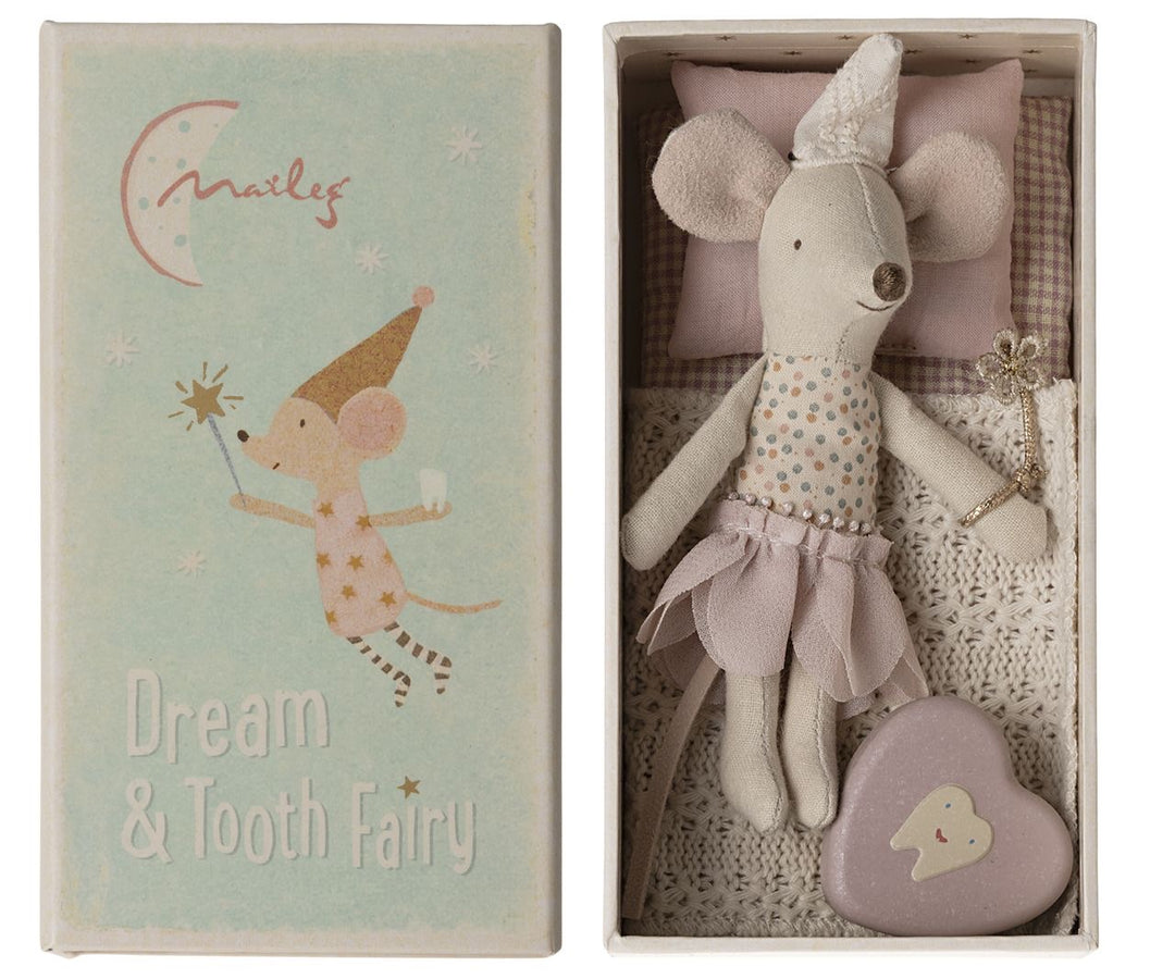 Maileg Tooth Fairy Mouse, Little Sister in Matchbox image 1