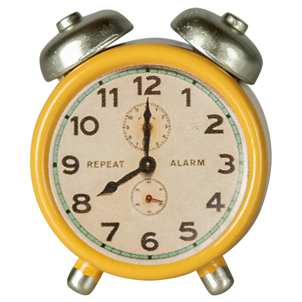 Maileg Alarm Clock, Mouse - Yellow image 0