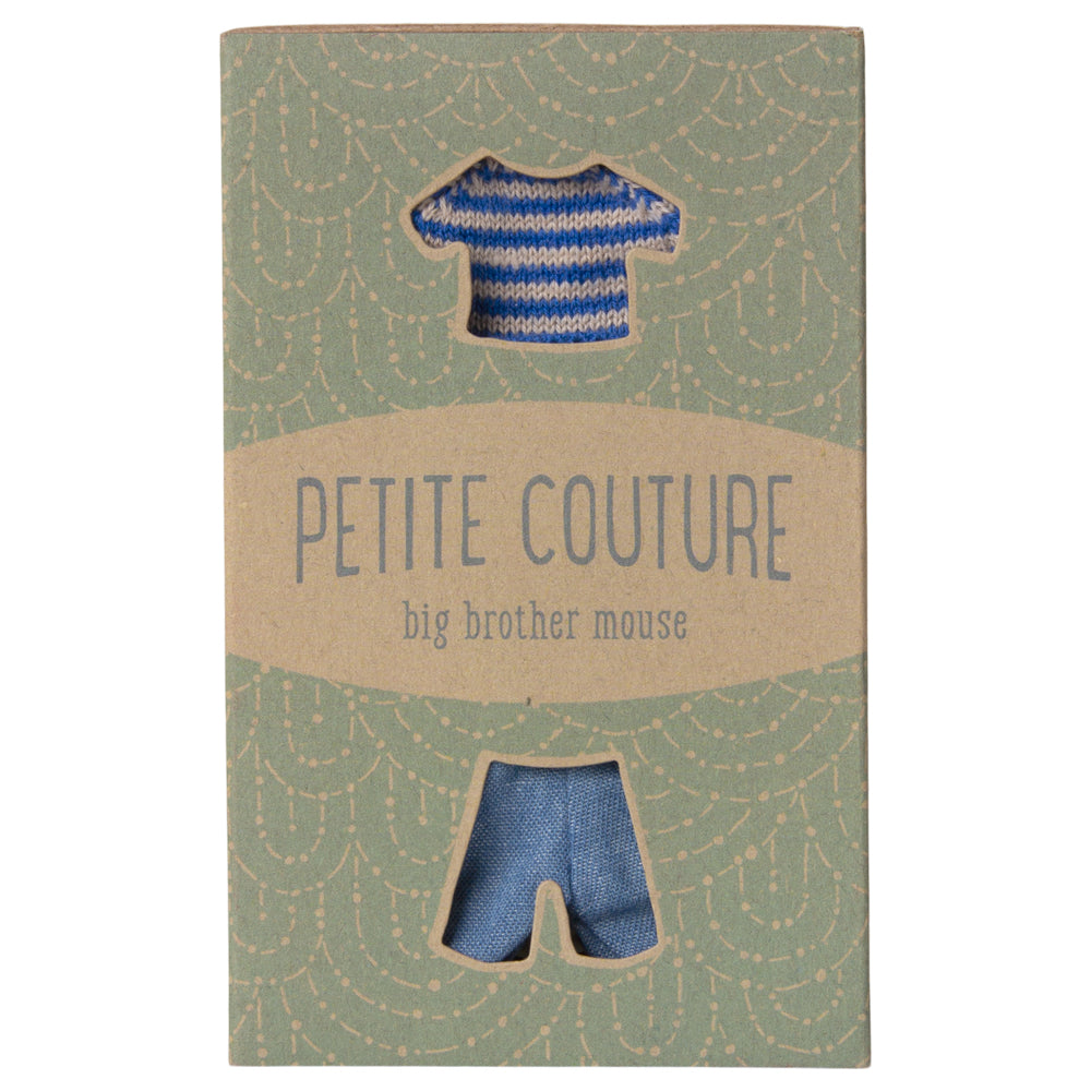 Maileg Knitted Sweater &amp; Pants, Big Brother Mouse image 3