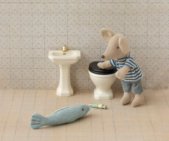 Maileg Bathroom sink, Mouse - Off white image 1