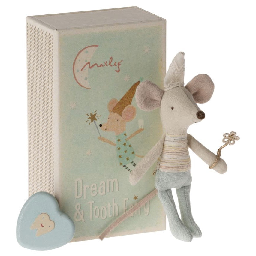 Maileg Tooth Fairy Mouse, Little Brother in Matchbox image 0