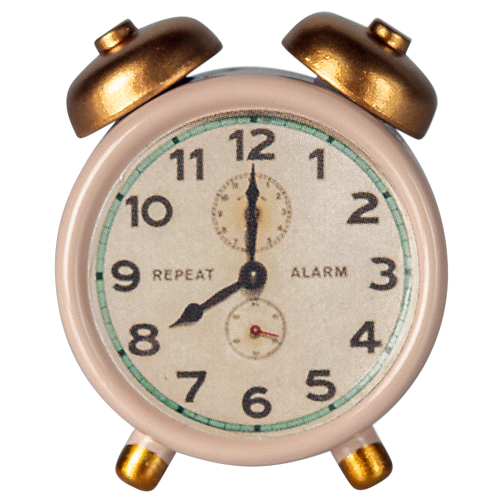 Maileg Alarm Clock, Mouse - Powder image 0