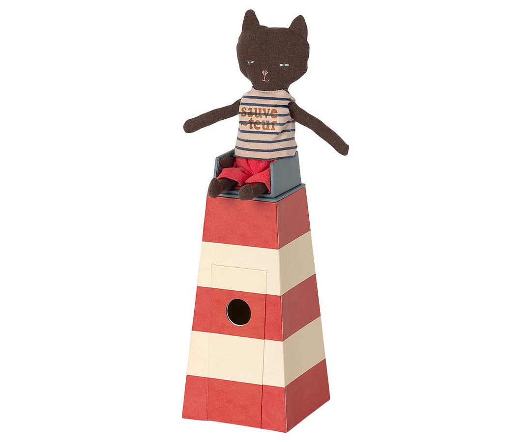 Maileg Sauveteur Tower with Cat image 1
