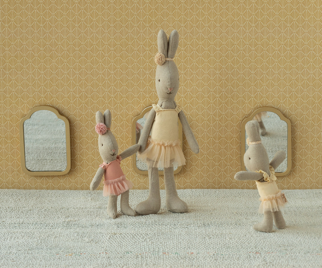 Maileg Rabbit, Micro - Ballet Suit &amp; Skirt Rose image 1