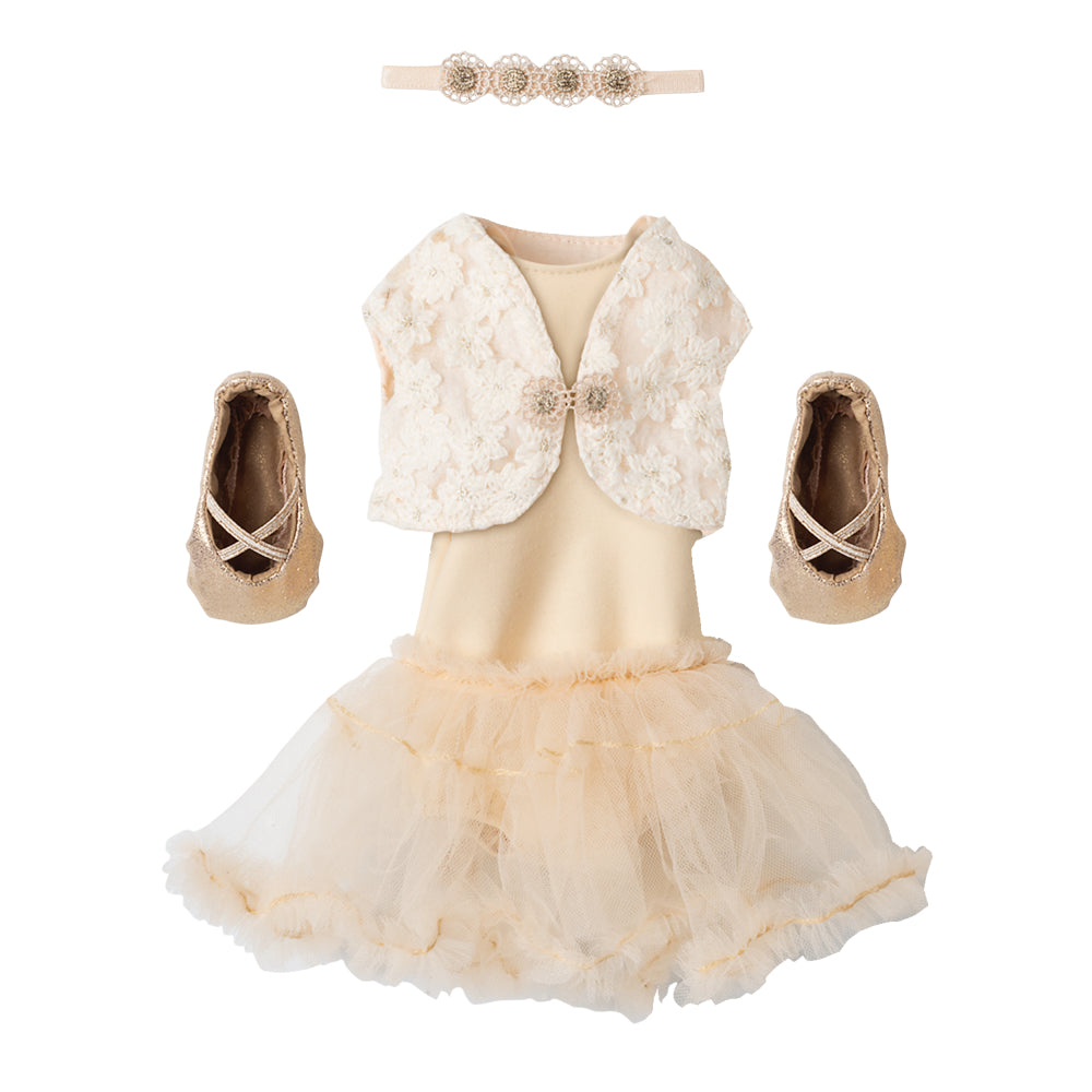 Maileg Bunny size 3, Classic - Ballet suit and skirt cream image 2
