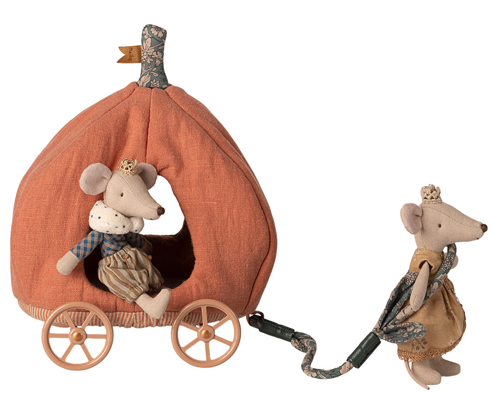 Maileg Pumpkin carriage, Mouse image 1