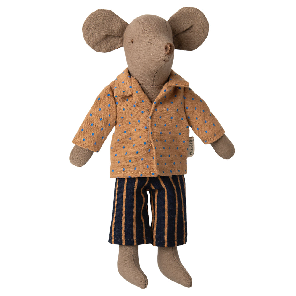 Maileg Shirt &amp; Striped Pants, Dad Mouse image 2