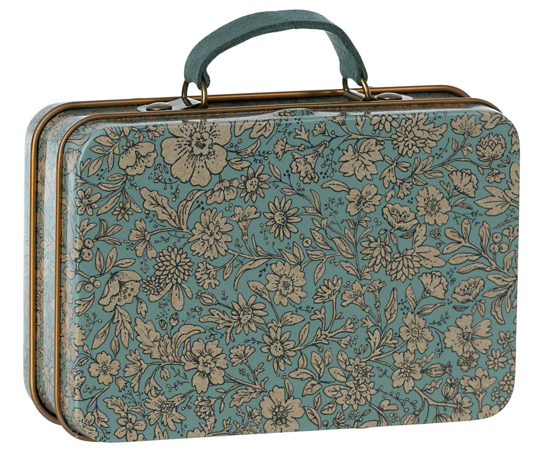 Maileg Small Suitcase, Blossom - Blue image 0