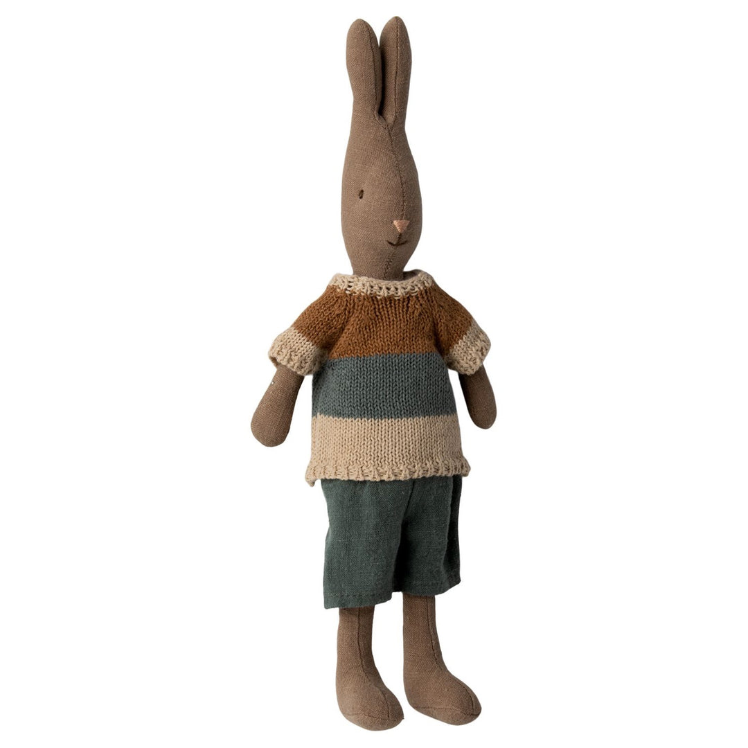 Maileg Rabbit Size 2, Dusty Brown -Shirt and Shorts image 0