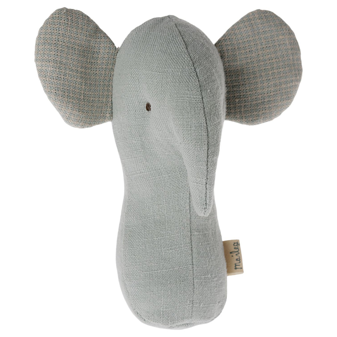 Maileg Lullaby Friends Rattles, Elephant - Light Dusty Blue image 0