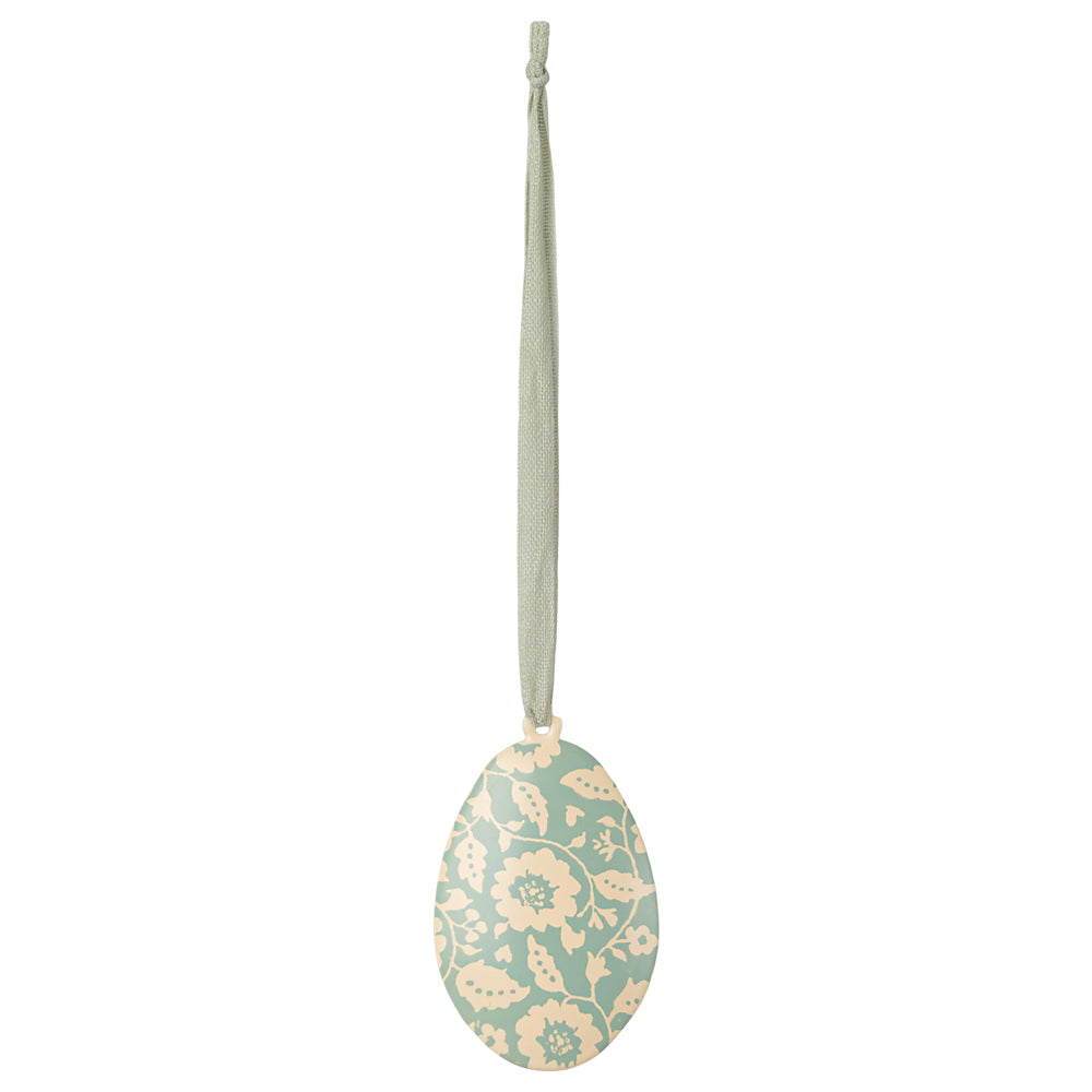 Maileg Easter Egg Ornament, Flowers -Mint image 0
