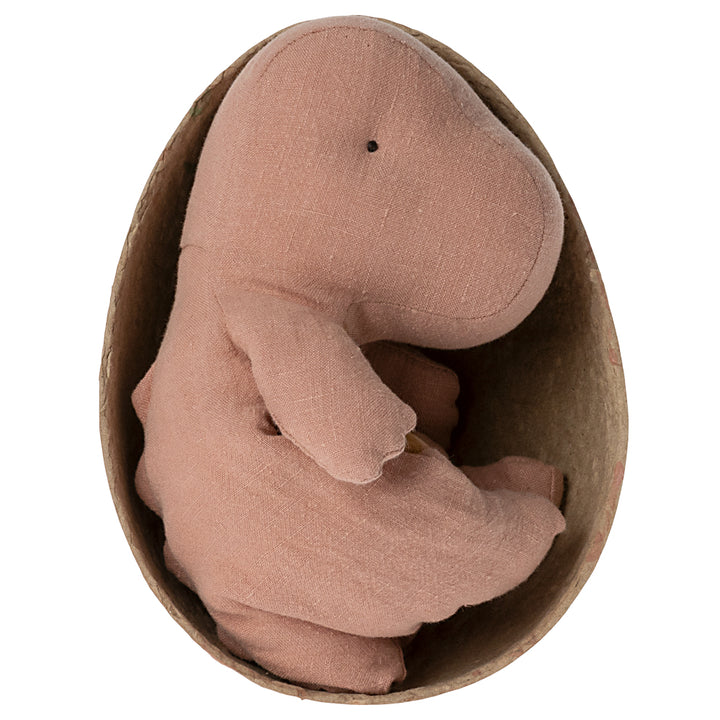 Maileg Gantosaurus in Egg, Small - Old Rose image 2