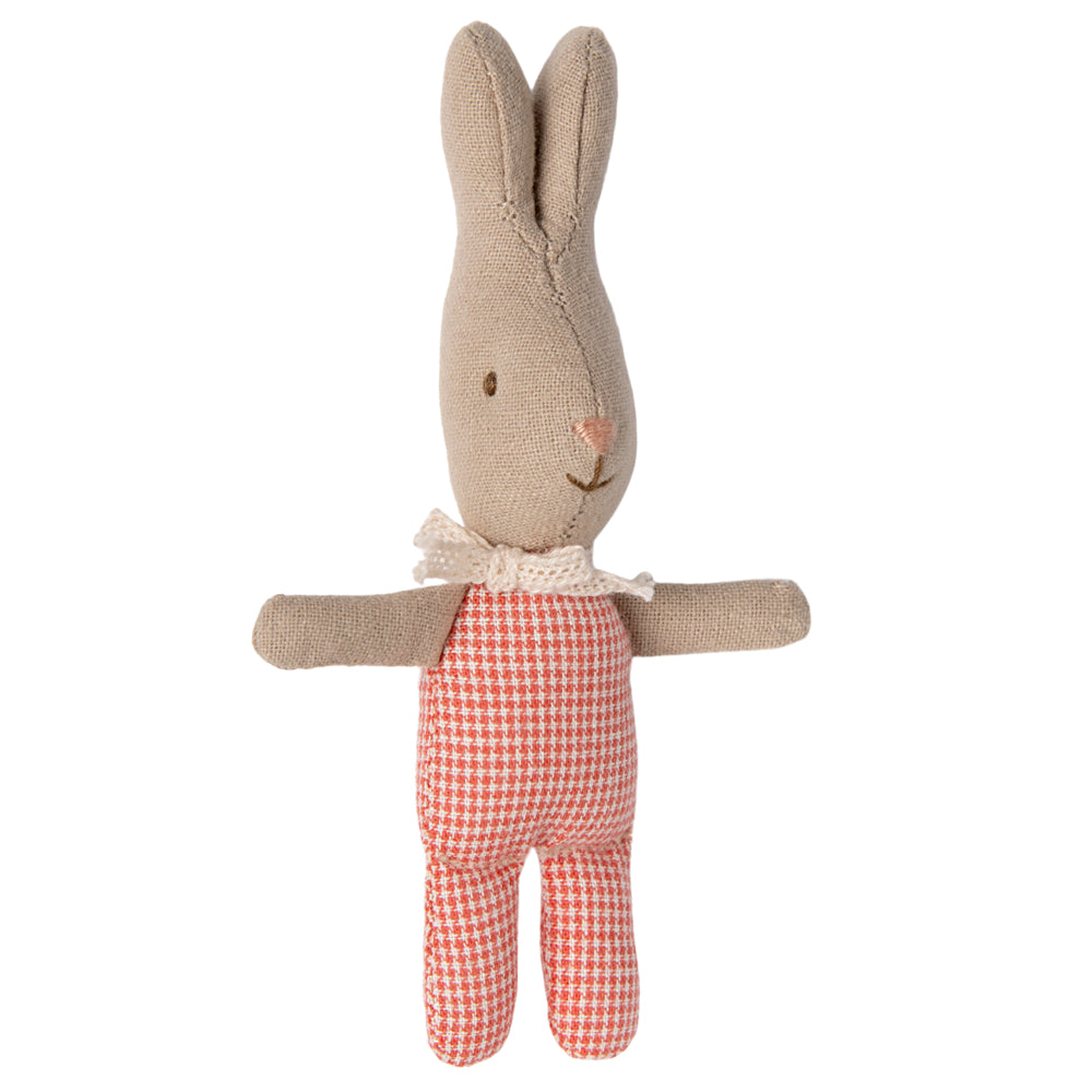 Maileg Rabbit, My - Red Check image 0
