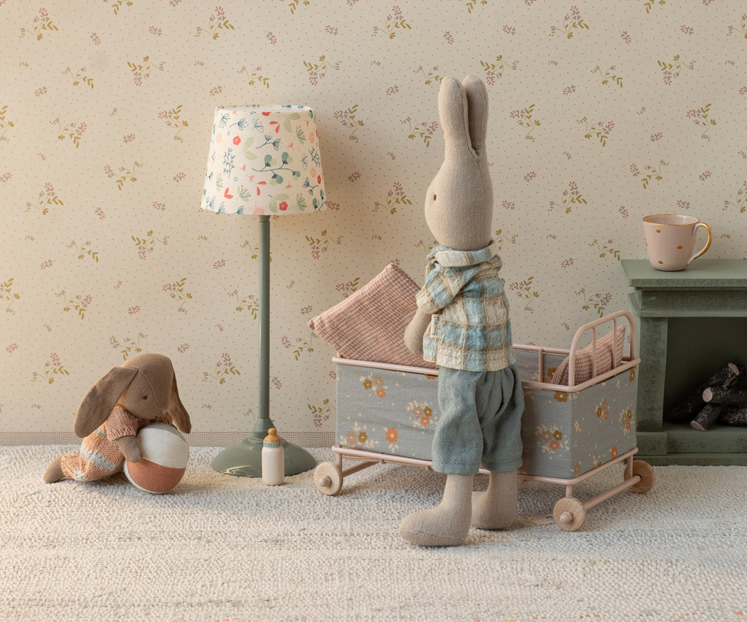 Maileg Bunny set, Micro - Brown - Dusty rose image 2