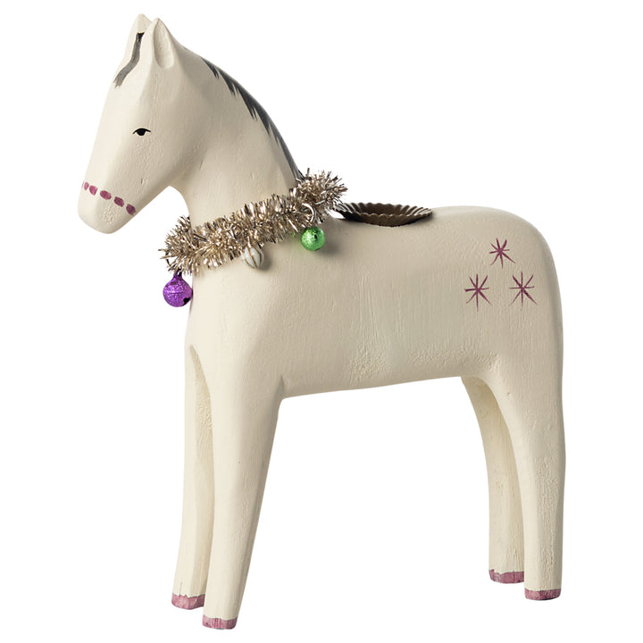 Maileg Wooden Candle Holder, Large Horse image 2