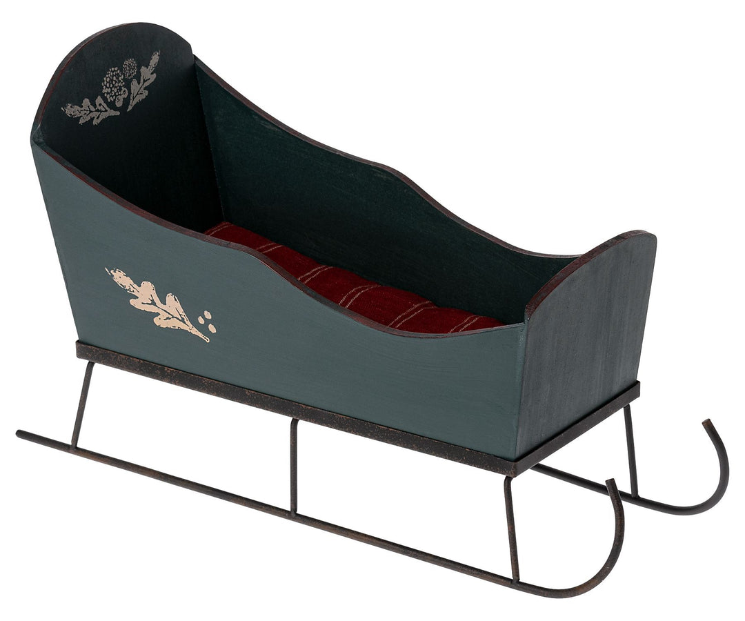 Maileg Sleigh, Medium - Green image 0