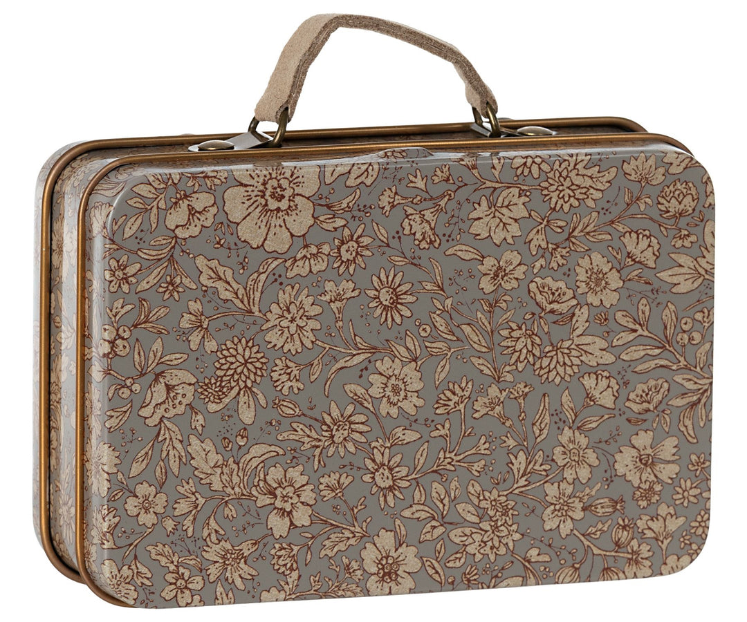 Maileg Small Suitcase, Blossom - Grey image 0