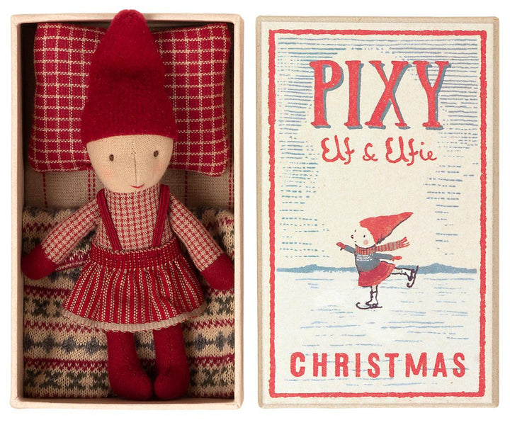 Maileg Pixy Elfie in Matchbox image 1