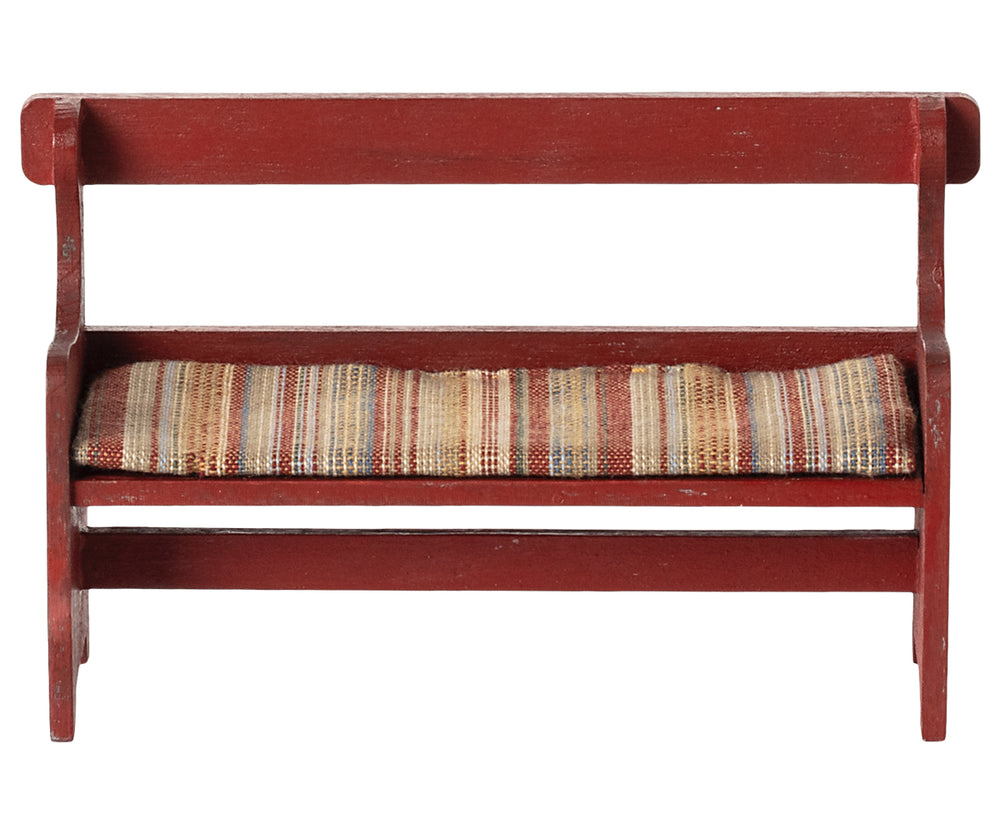 Maileg Bench, Mouse - Red image 1