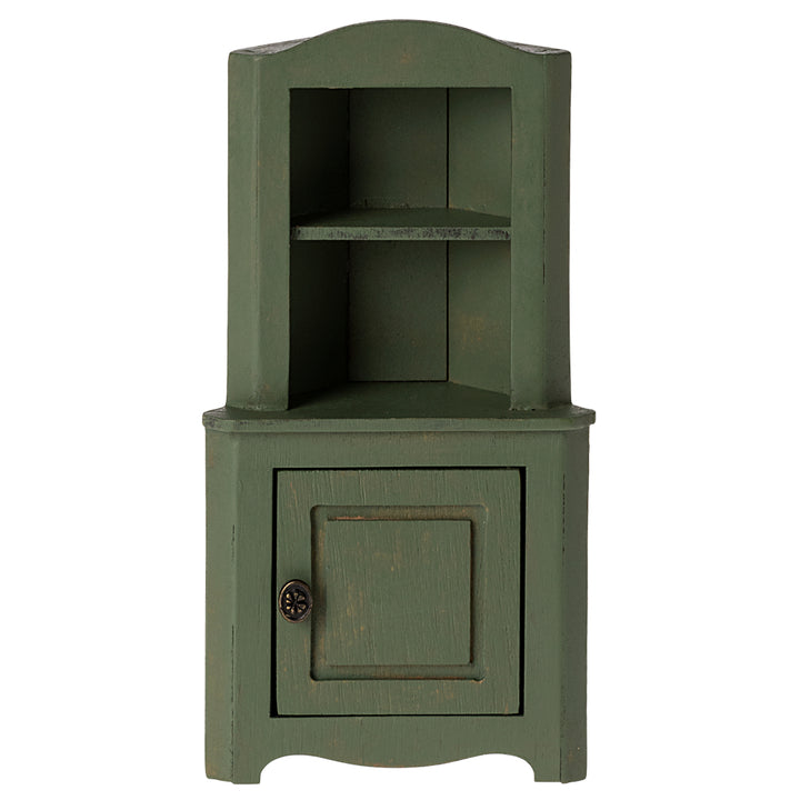 Maileg Corner Cabinet, Mouse - Dark Green image 0