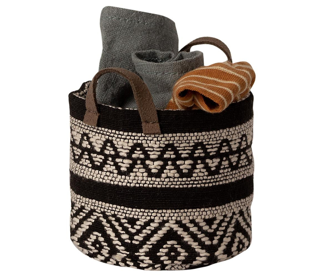 Maileg Miniature Basket in Black image 0