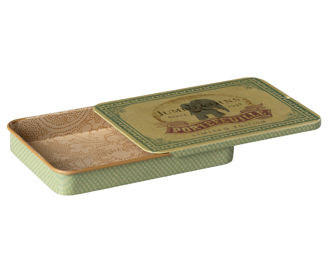 Metal Box with Sliding Lid, Jumbo Coins image 1