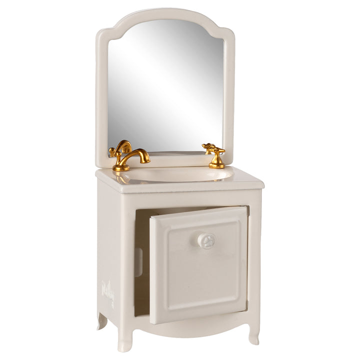 Maileg Sink Dresser, Mouse - Off white image 2