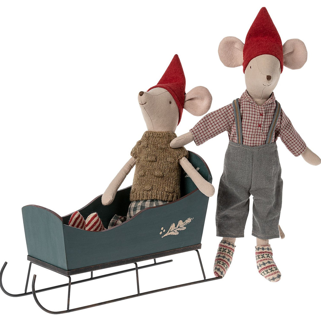 Maileg Sleigh, Medium - Green image 1